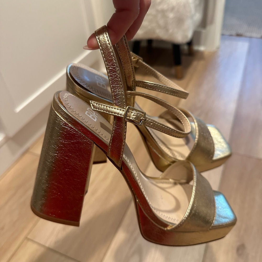 BP Gold Heels Size 8